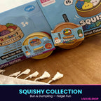 Collection Squishy Bun et Dumpling, jouets fidget kawaii